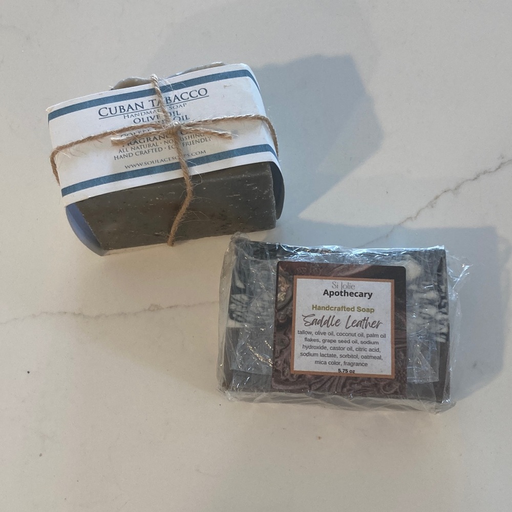 Soap 2 in this bundle. Handmade by local artist